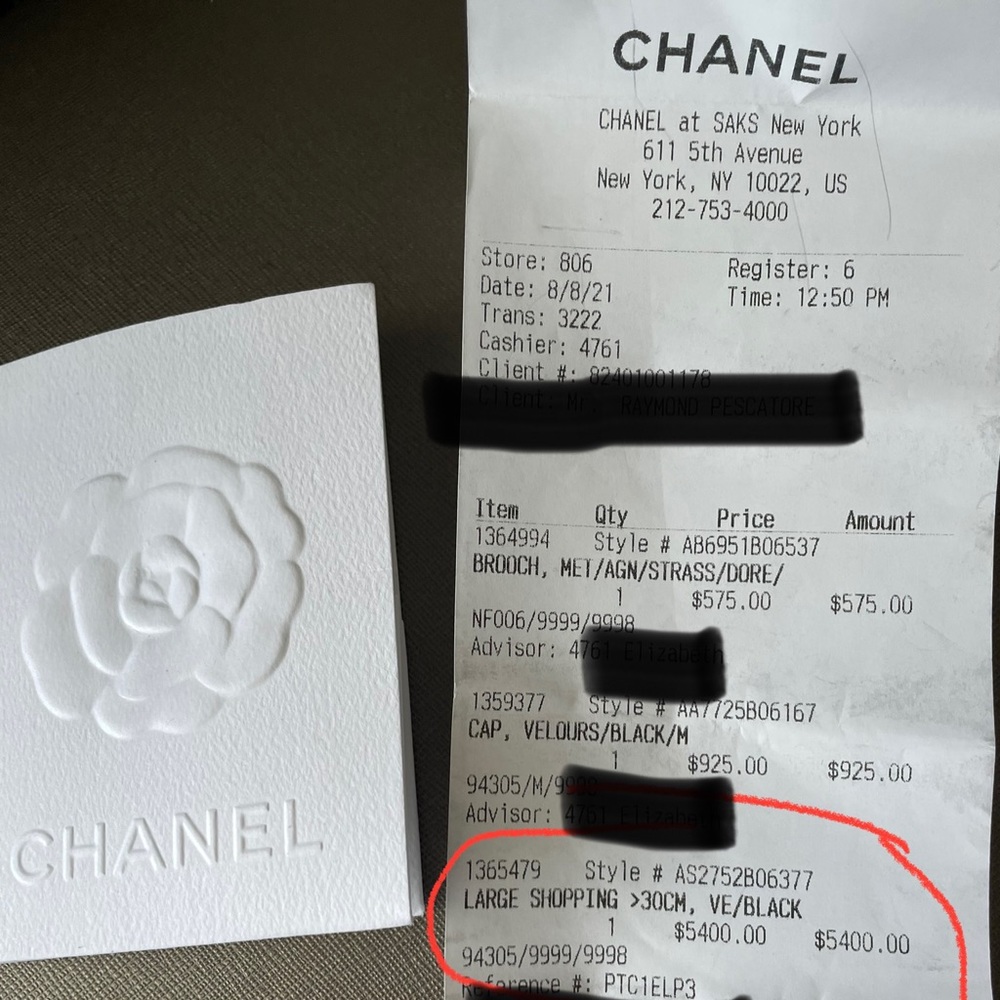 Chanel Large Shopping Bag